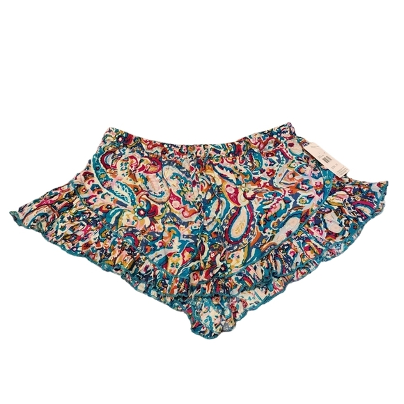 NWT Volcom Shorts Flowy Colorful Mulitcolored Size Small Stretch Waist Beachy - Picture 7 of 16